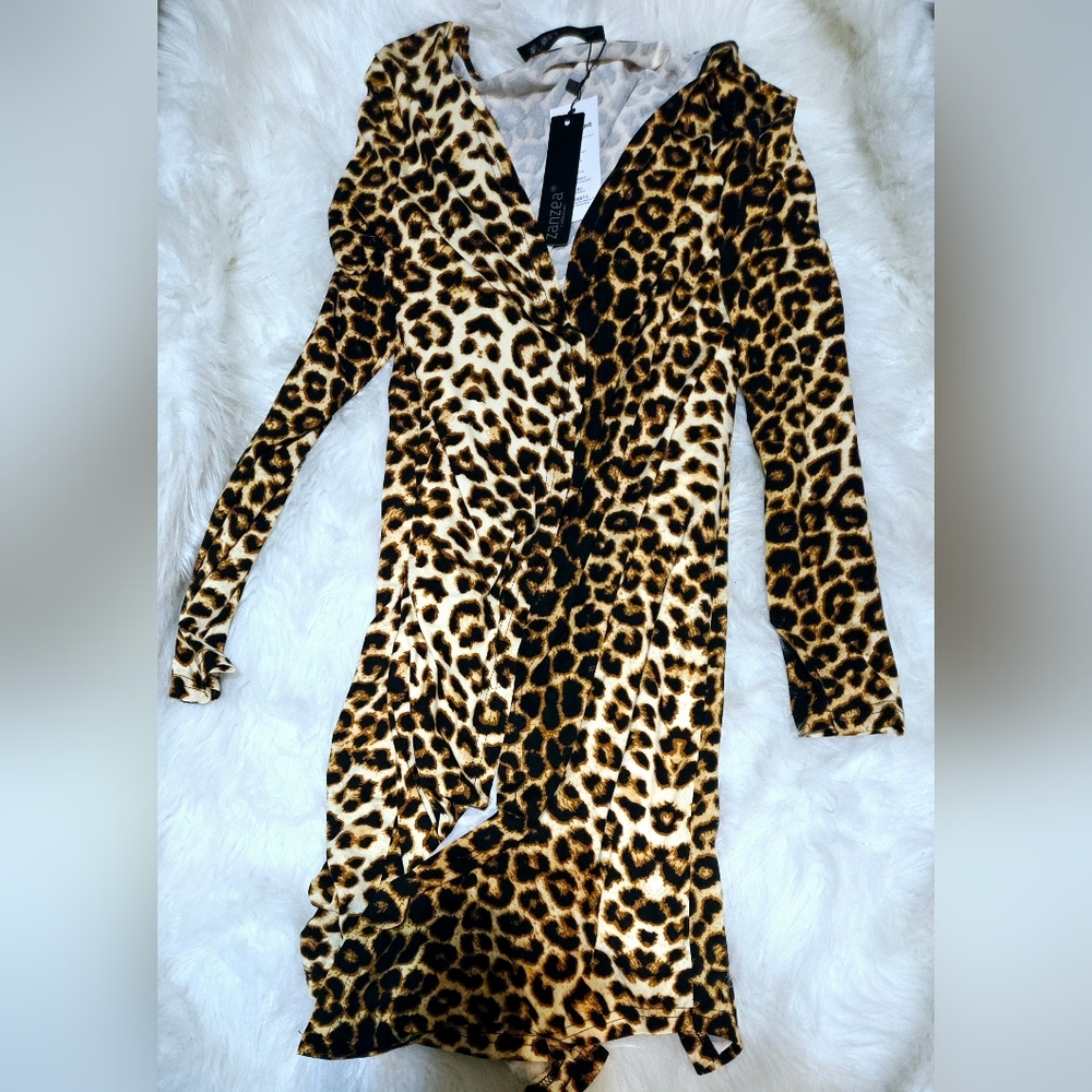 Zanzea Leopard Print Cardigan
